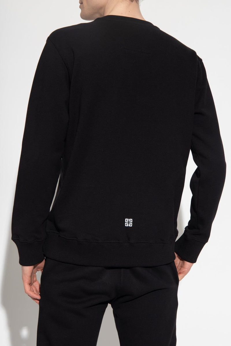 Givenchy Black Sweatshirt With Logo - Men - Piano Luigi