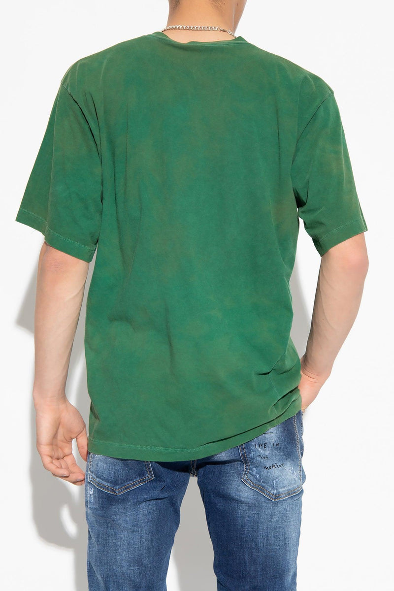 Dsquared2 Green Printed T-Shirt - Men - Piano Luigi