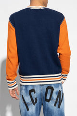 Dsquared2 Navy Blue Wool Sweater - Men - Piano Luigi