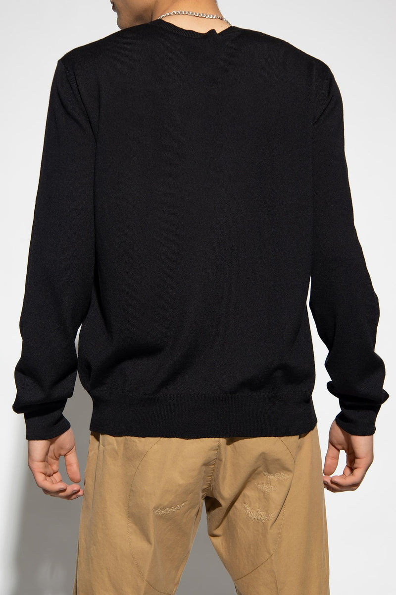 Dsquared2 Black Sweater With Logo - Men - Piano Luigi