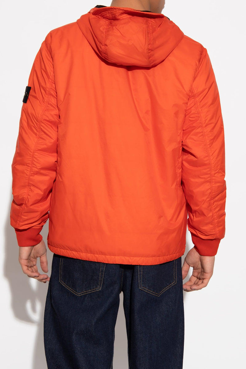 Stone Island Orange Light Insulation Jacket With Logo - Men - Piano Luigi