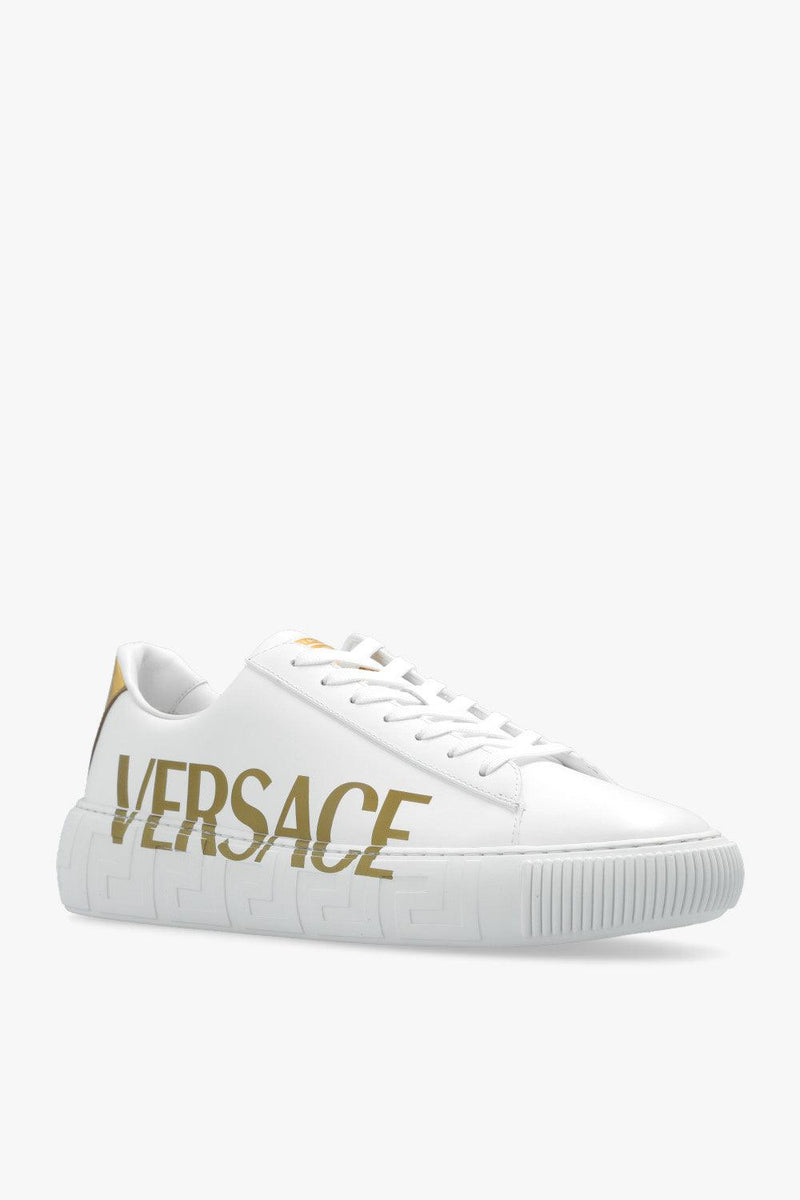 Versace White Sneakers With Logo - Men - Piano Luigi