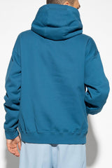 Versace Blue Hoodie With Logo - Men - Piano Luigi