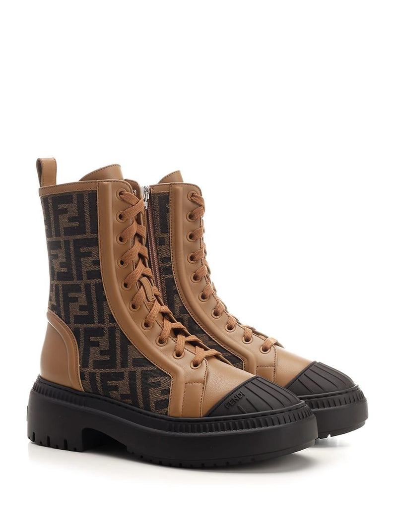 Fendi domino Combat Boot - Women - Piano Luigi