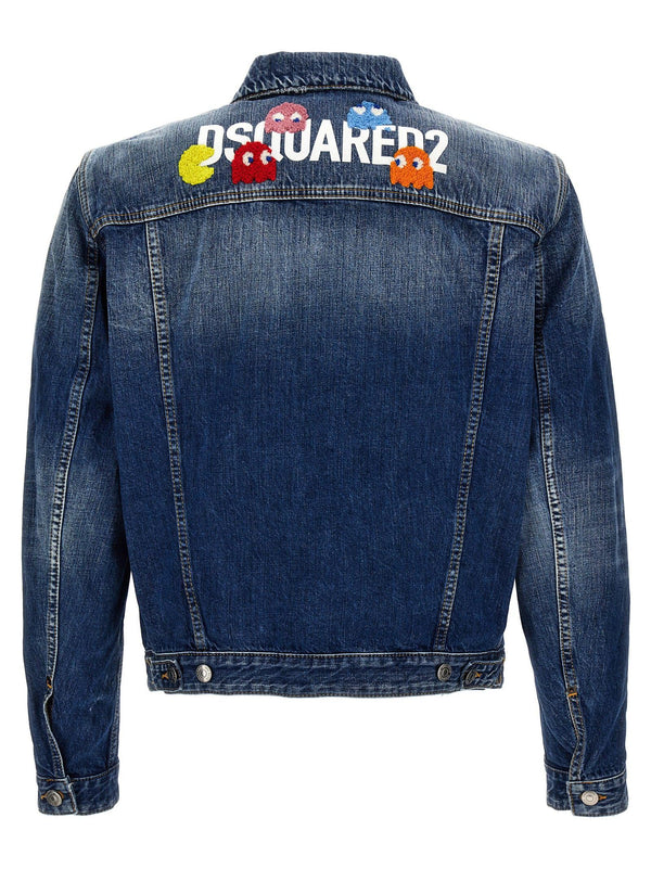 Dsquared2 Pac-man Medium Wash Dan Jean Jacket - Men - Piano Luigi