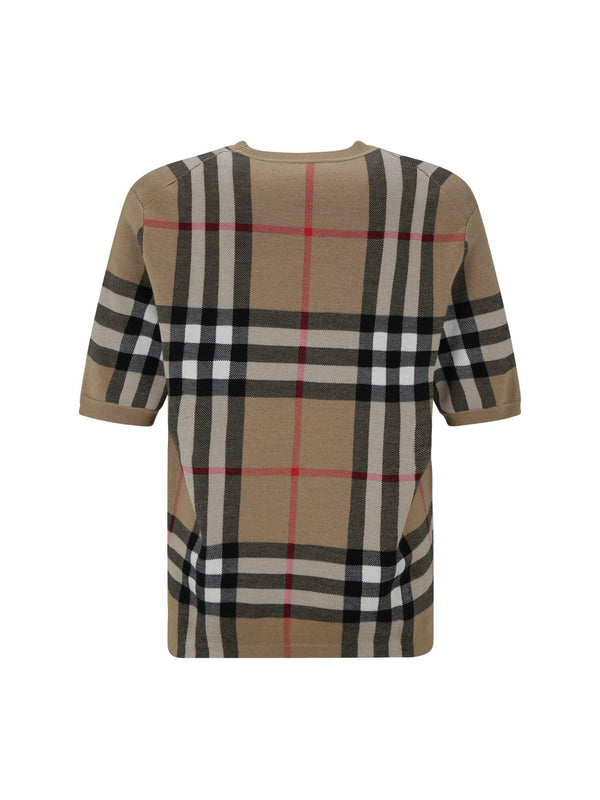 Burberry Wool T-shirt With Vintage Check Print - Men - Piano Luigi