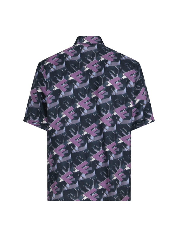 Fendi Multicolour Silk Shirt - Men