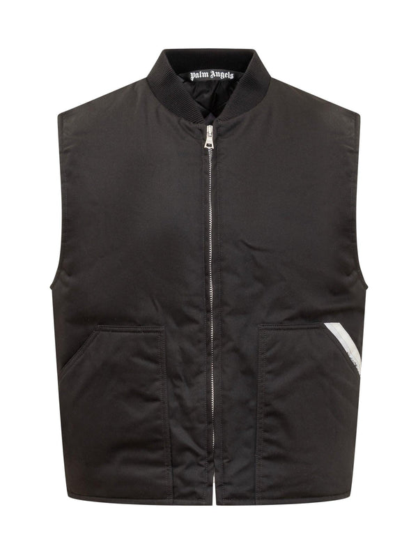 Palm Angels Sleeveless Jacket - Men - Piano Luigi