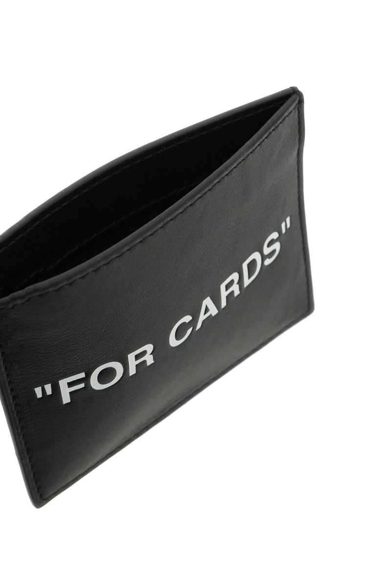 Off-White Leather Cardholder - Men - Piano Luigi