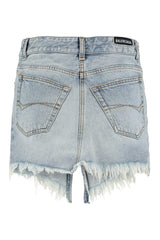 Balenciaga Cut-up Denim Mini Skirt - Women - Piano Luigi