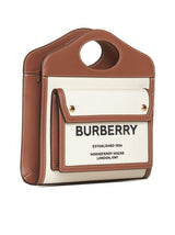 Burberry Mini Two-tone Canvas And Leather Pocket Bag - Women - Piano Luigi