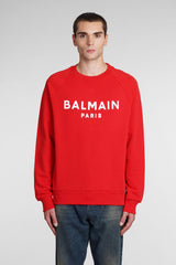 Balmain Sweatshirt In Red Cotton - Men - Piano Luigi