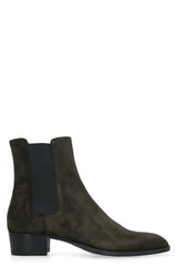 Saint Laurent Wyatt Suede Chelsea Boots - Men - Piano Luigi