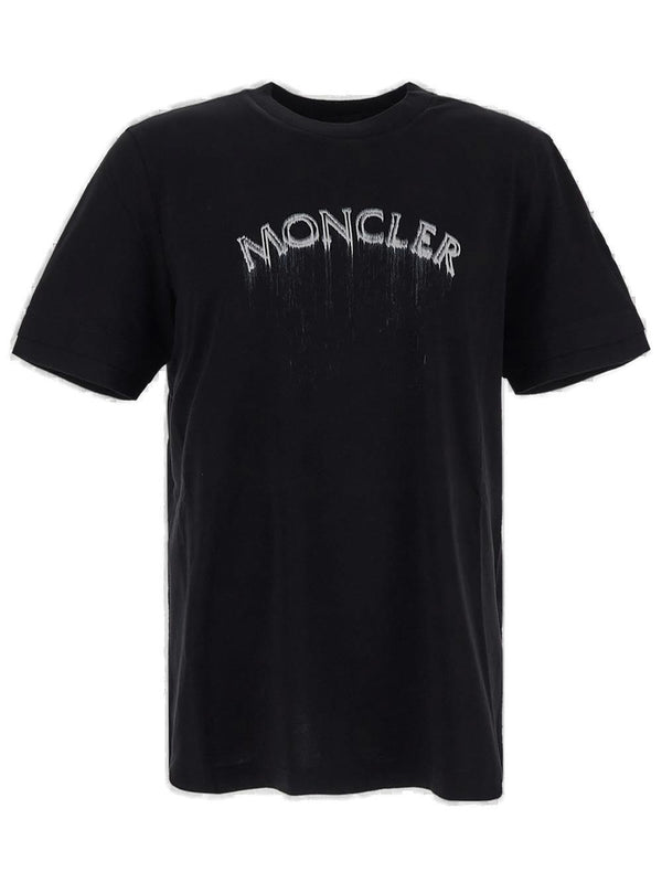 Moncler Logo Printed Crewneck T-shirt - Women - Piano Luigi