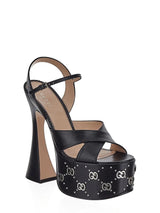 Gucci Interlocking G Studs Sandal - Women - Piano Luigi