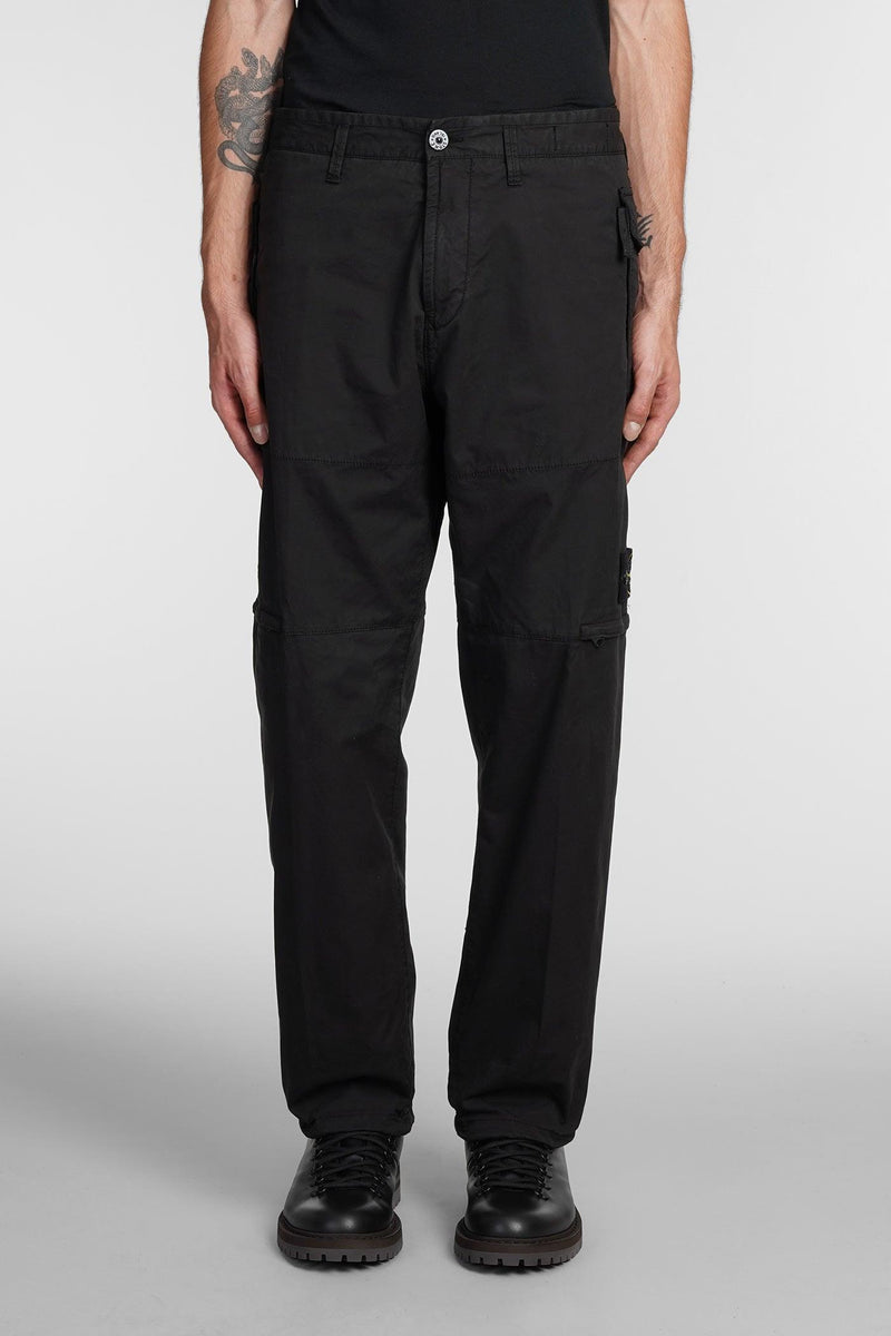 Stone Island Pants In Black Cotton - Men - Piano Luigi