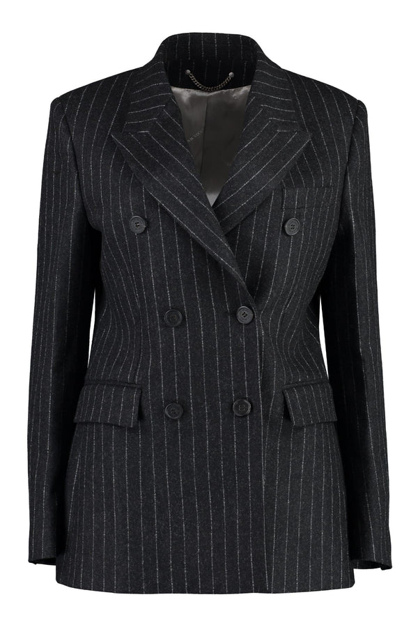 Golden Goose Pinstripe Double Breasted Blazer - Women - Piano Luigi