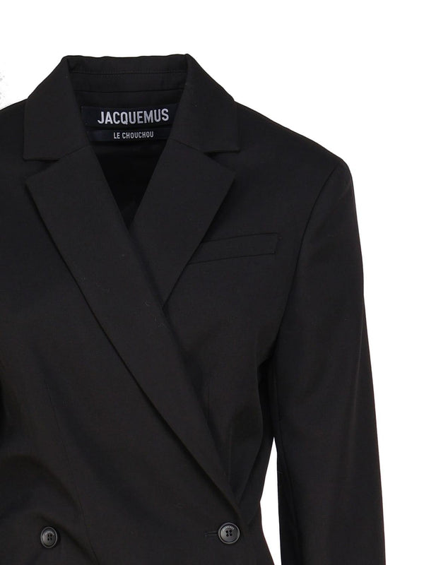 Jacquemus Jacket Dress In Cotton Tibau - Women