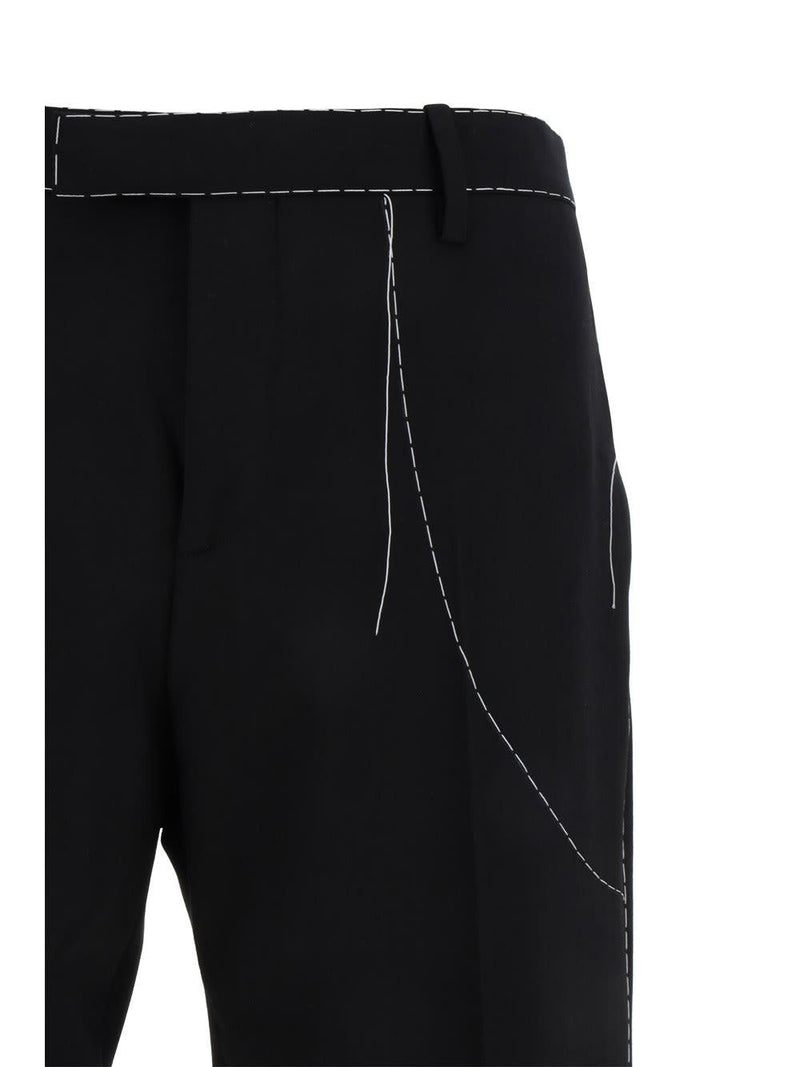 Off-White Tailored Straight Leg Trousers In Black - Men - Piano Luigi