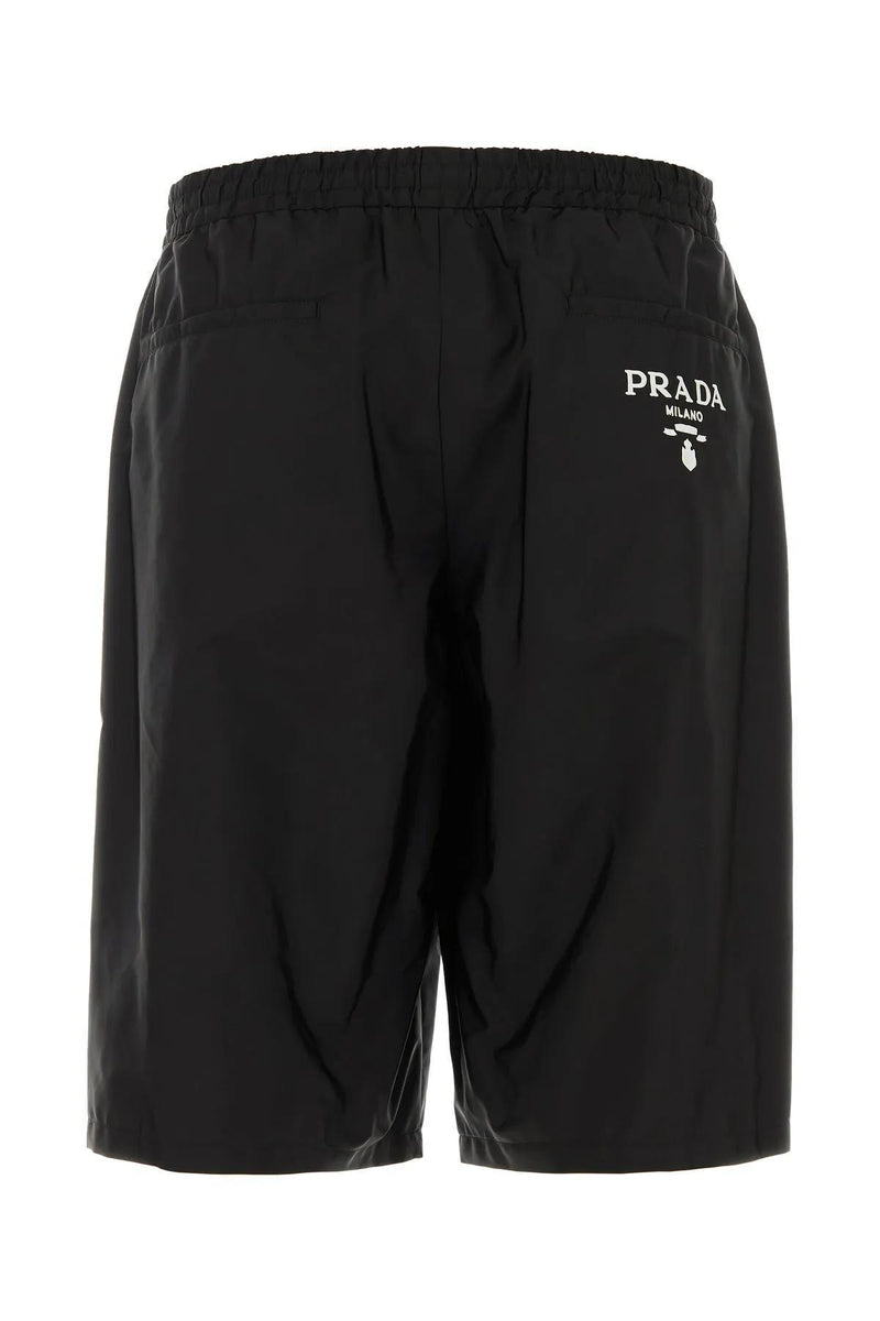 Prada Black Re-nylon Bermuda Shorts - Men - Piano Luigi