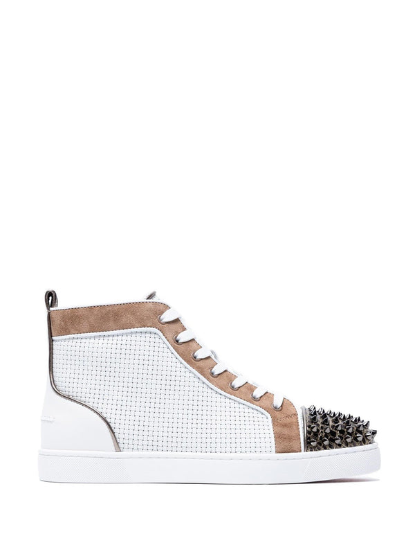 Christian Louboutin Leather Sneakers With Spikes - Men - Piano Luigi