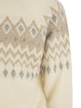 Brunello Cucinelli Icelandic Jacquard Buttoned Sweater In Alpaca, Cotton And Wool - Men - Piano Luigi