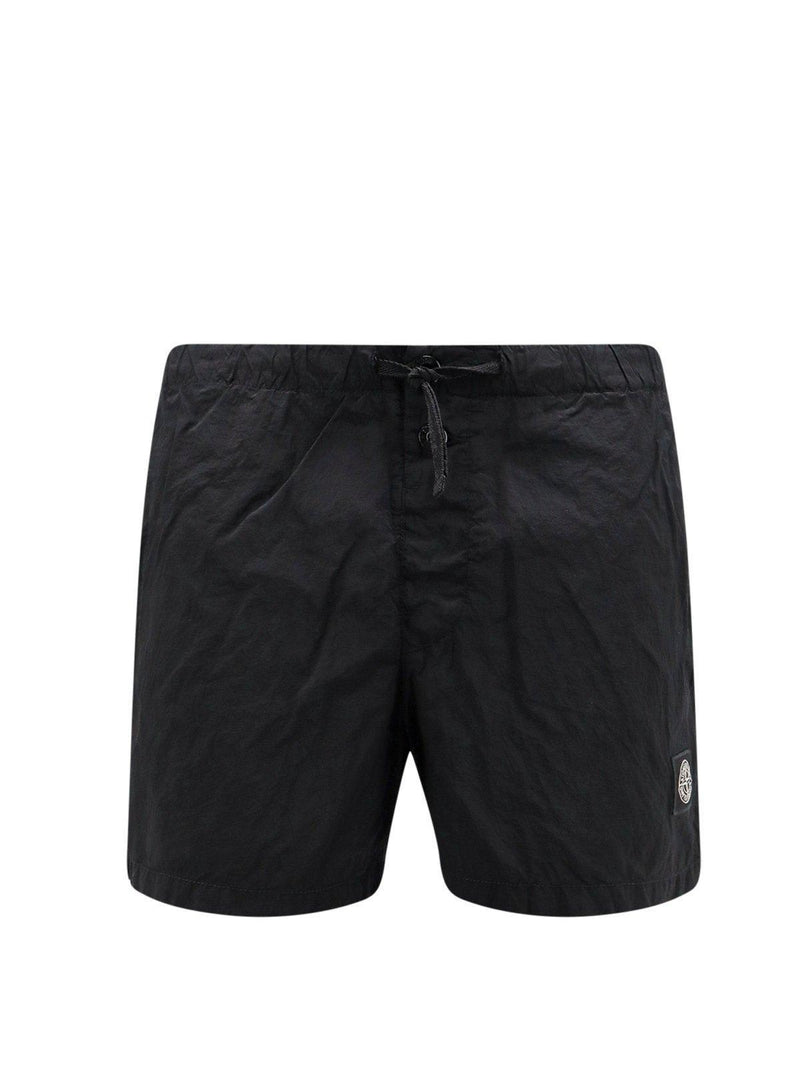 Stone Island Compass Patch Swim Shorts - Men - Piano Luigi