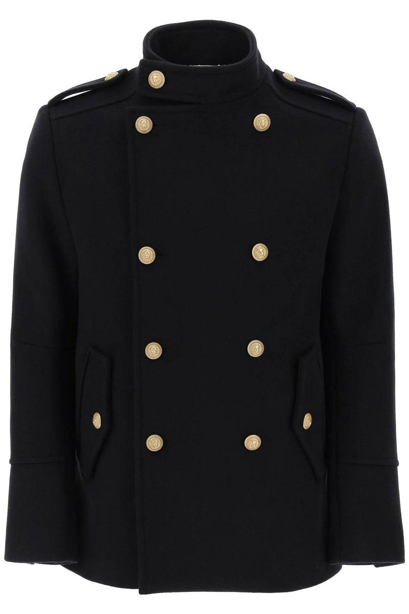 Balmain Black Virgin Wool Jacket - Men - Piano Luigi