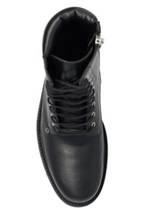 Off-White Engraved Logo Lace-up Boots - Men - Piano Luigi