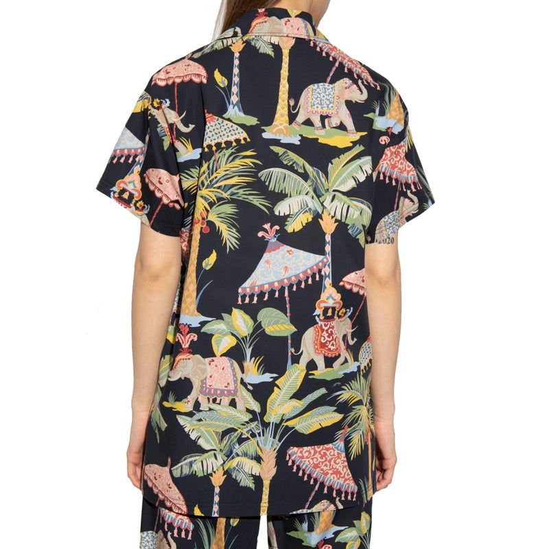 Valentino Printed Short Sleeve Shirt - Women - Piano Luigi