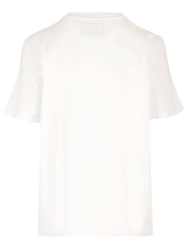 Golden Goose White T-shirt With Glitter Star - Women - Piano Luigi