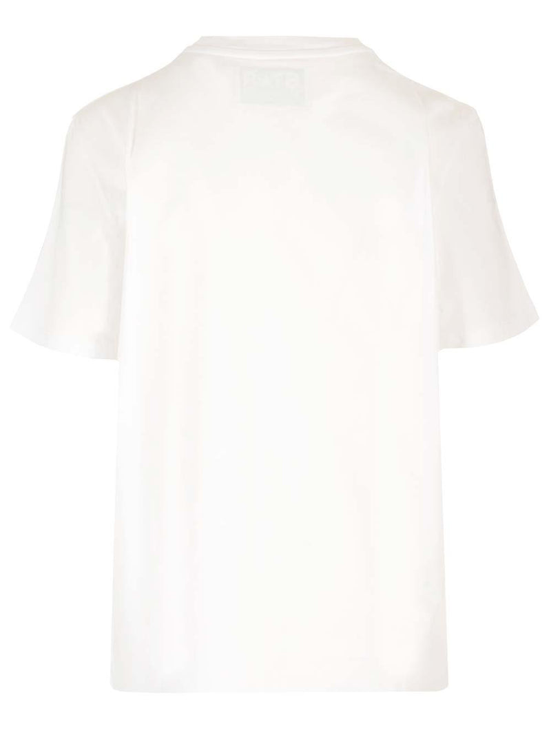 Golden Goose White T-shirt With Glitter Star - Women - Piano Luigi