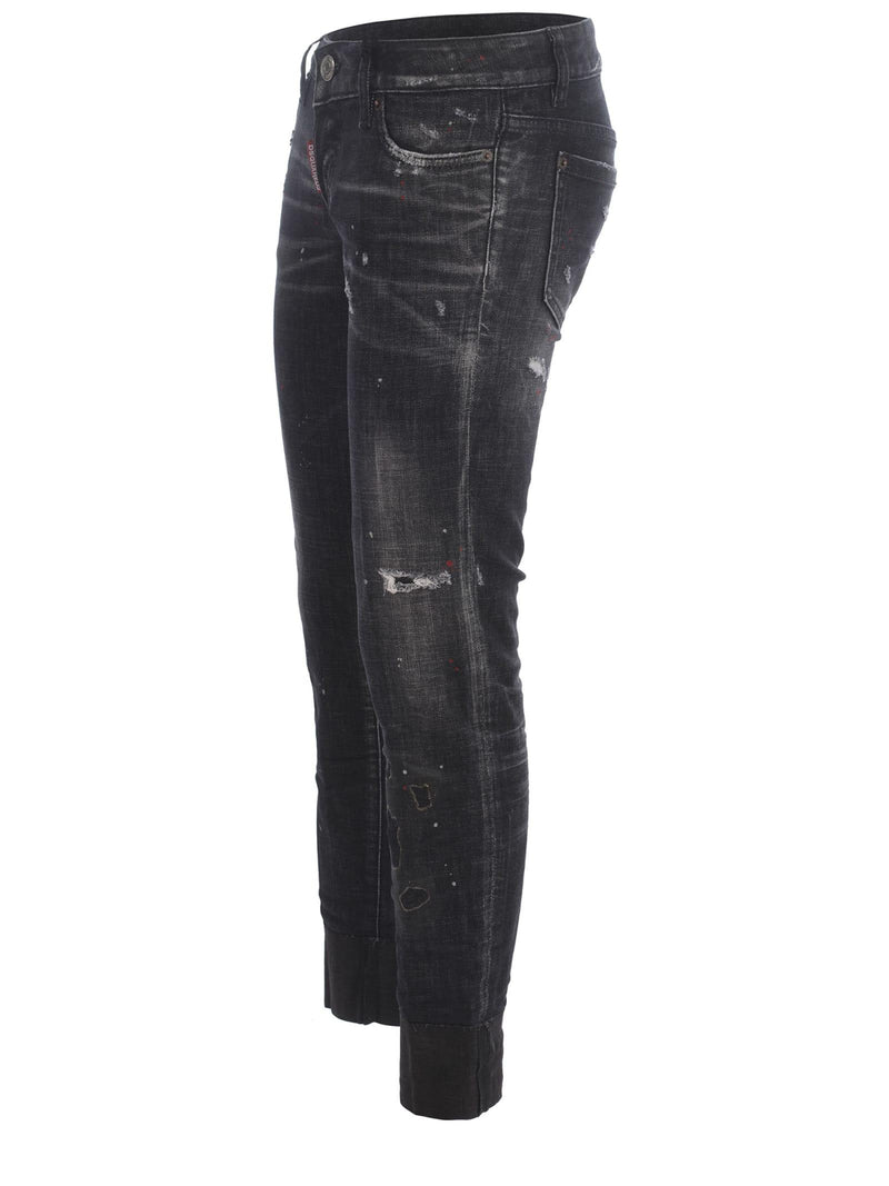 Jeans Dsquared2 In Denim Di Cotone - Women - Piano Luigi