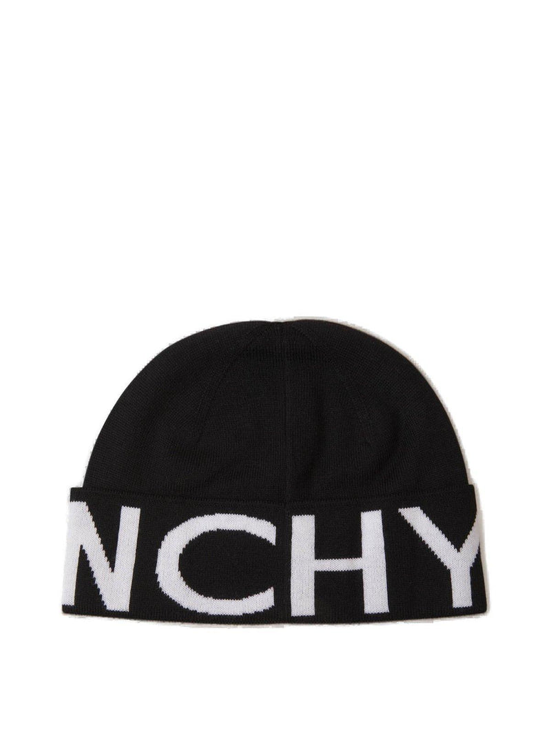 Givenchy Logo Jacquard Knit Beanie - Men - Piano Luigi