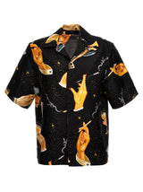 AMIRI champagne Bowling Shirt - Men - Piano Luigi