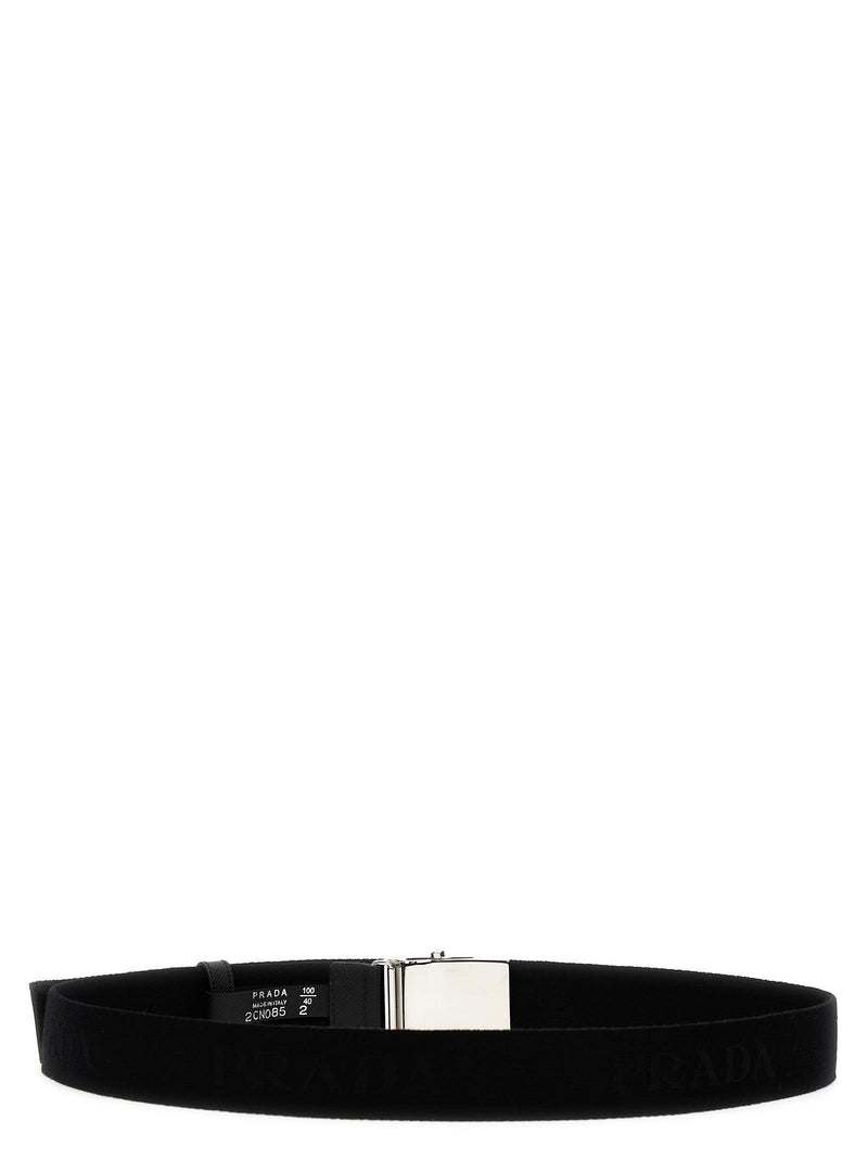 Prada Logo Fabric Belt - Men - Piano Luigi