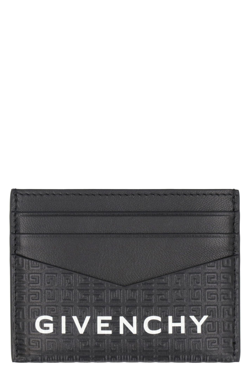 Givenchy Micro 4g Leather Card Holder - Men - Piano Luigi