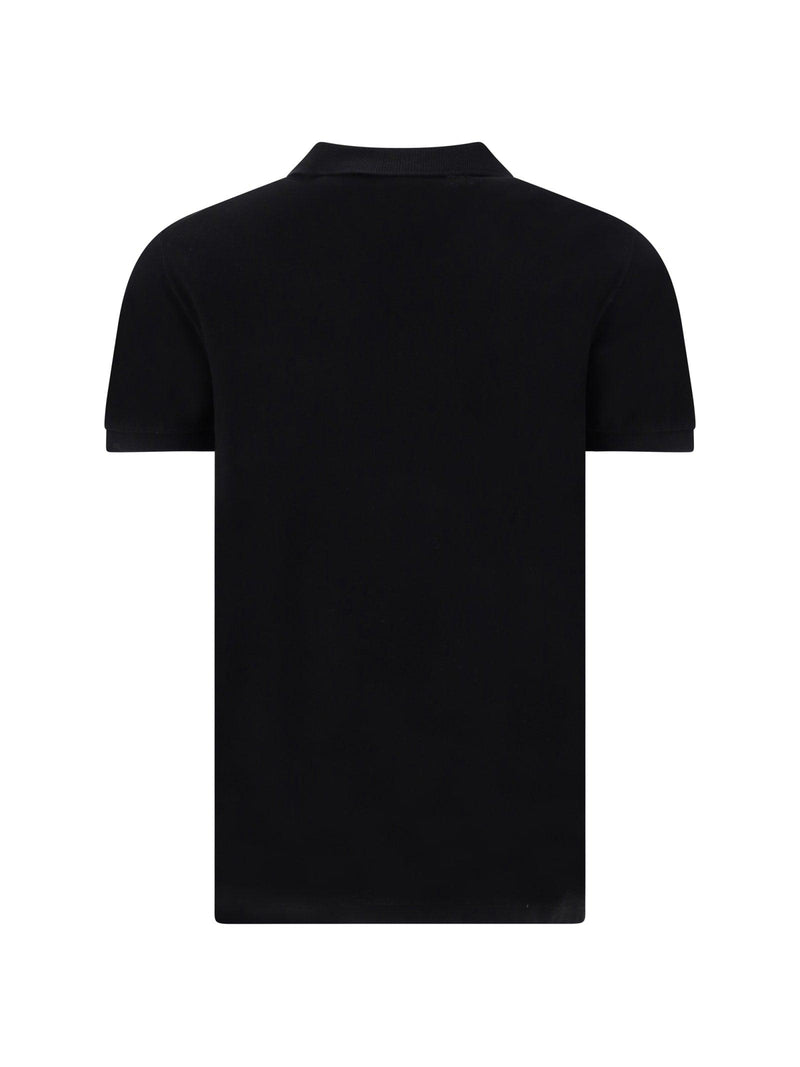 Dsquared2 Be Icon Dyed Tennis Polo In Black - Men - Piano Luigi