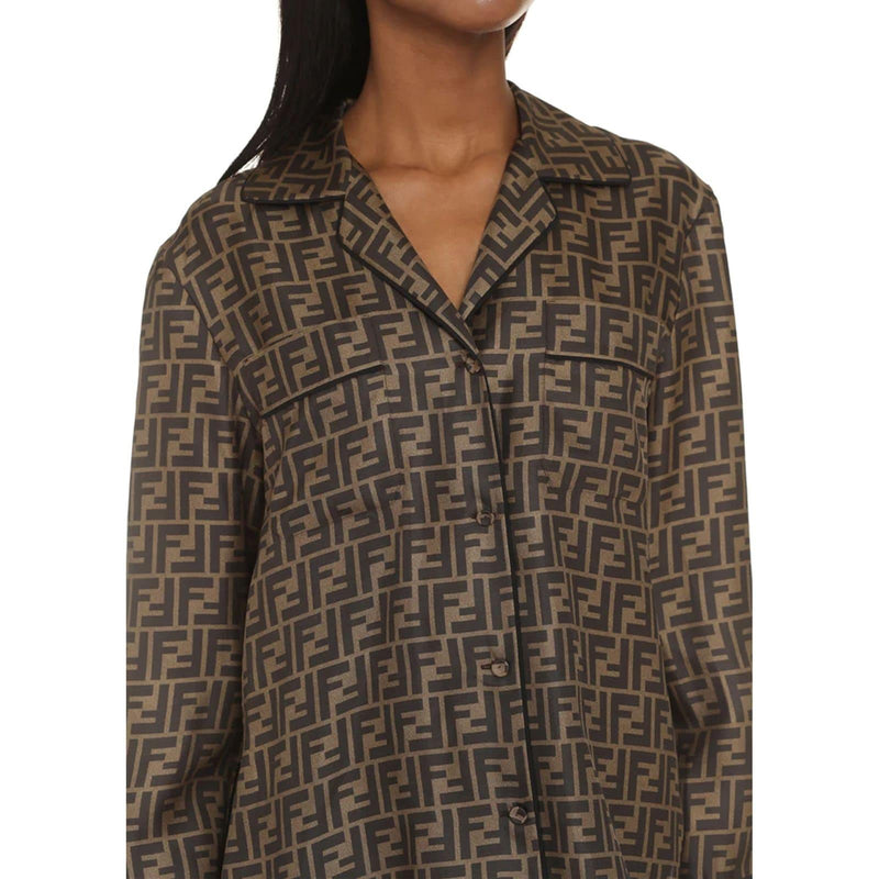 Fendi Silk Twill Shirt - Women - Piano Luigi