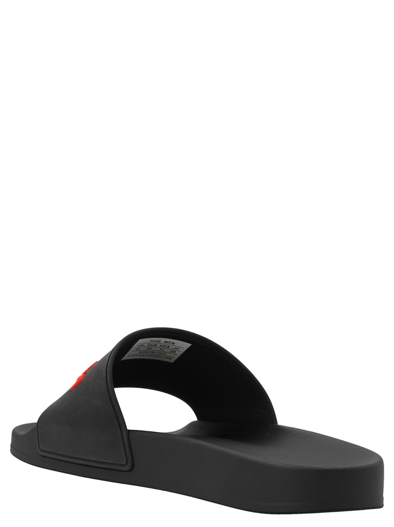 Balenciaga Pool Slide Rubber Sandals - Men - Piano Luigi