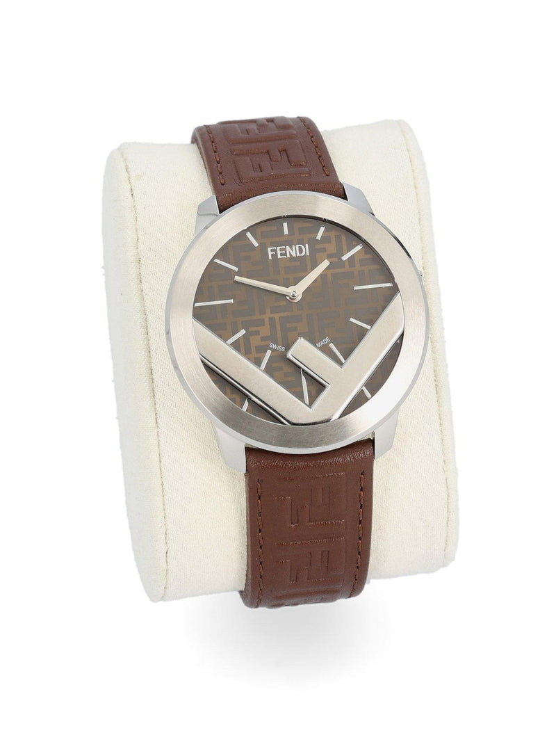 Fendi Logo-detailed Round Watch - Men - Piano Luigi