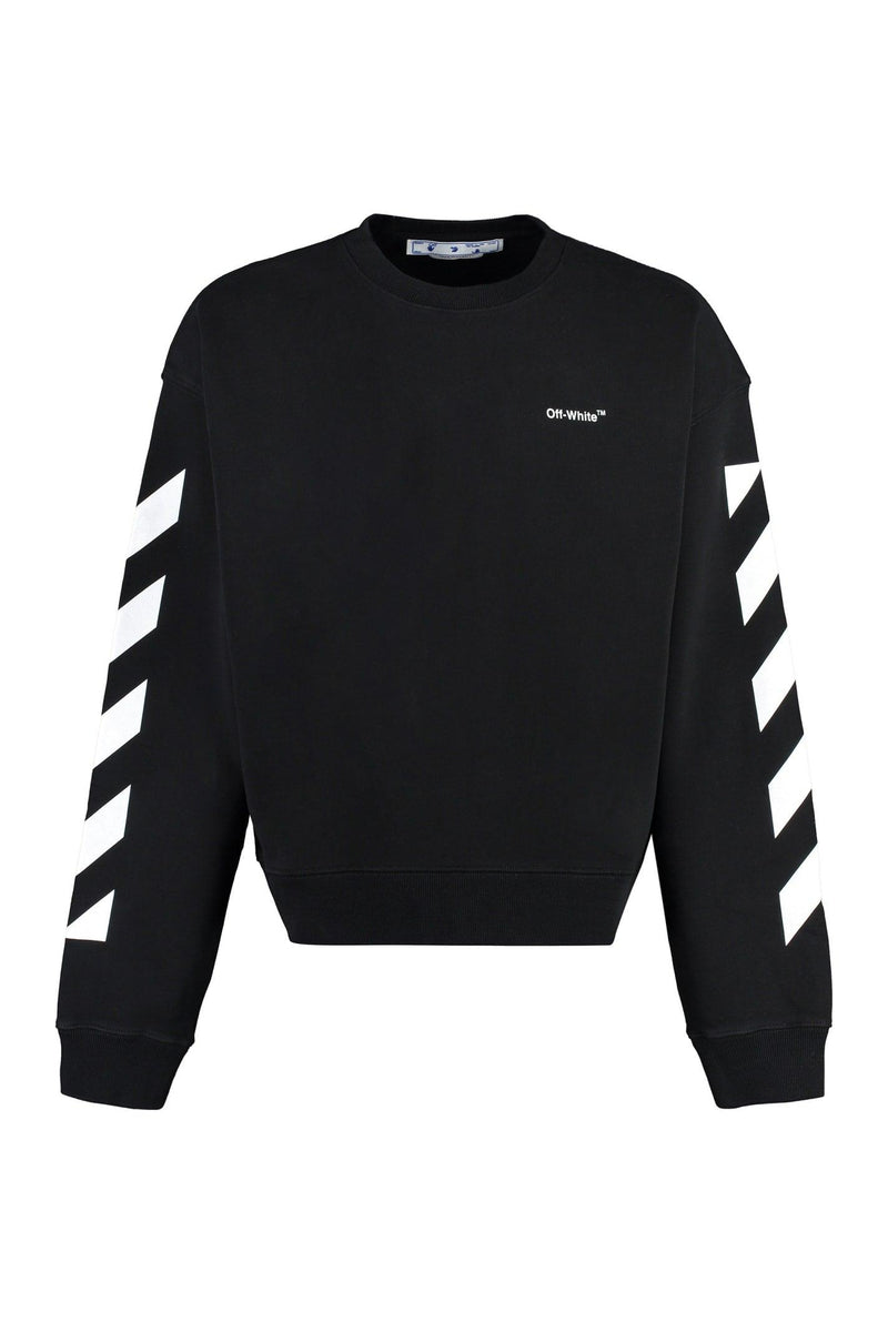 Off-White Cotton Crew-neck Sweatshirt - Men - Piano Luigi