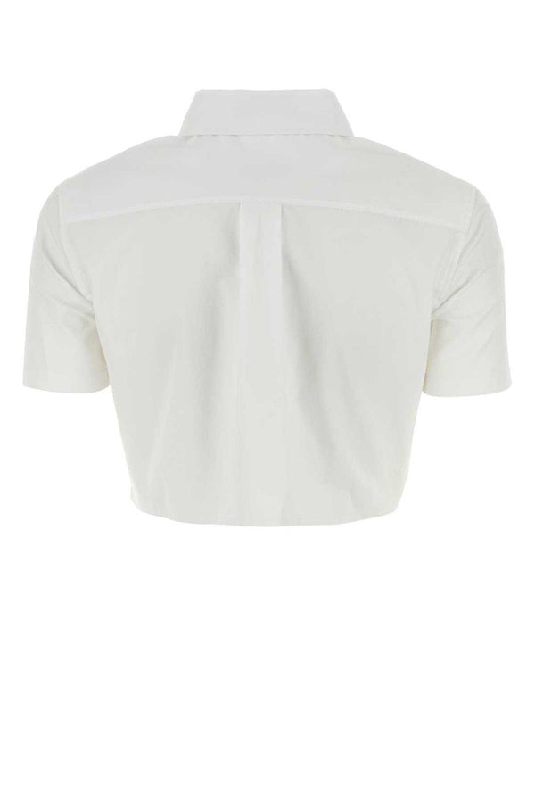 Miu Miu Shrot-sleeved Button-up Shirt - Women - Piano Luigi