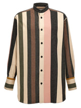 J.W. Anderson Logo Embroidered Striped Shirt - Men - Piano Luigi