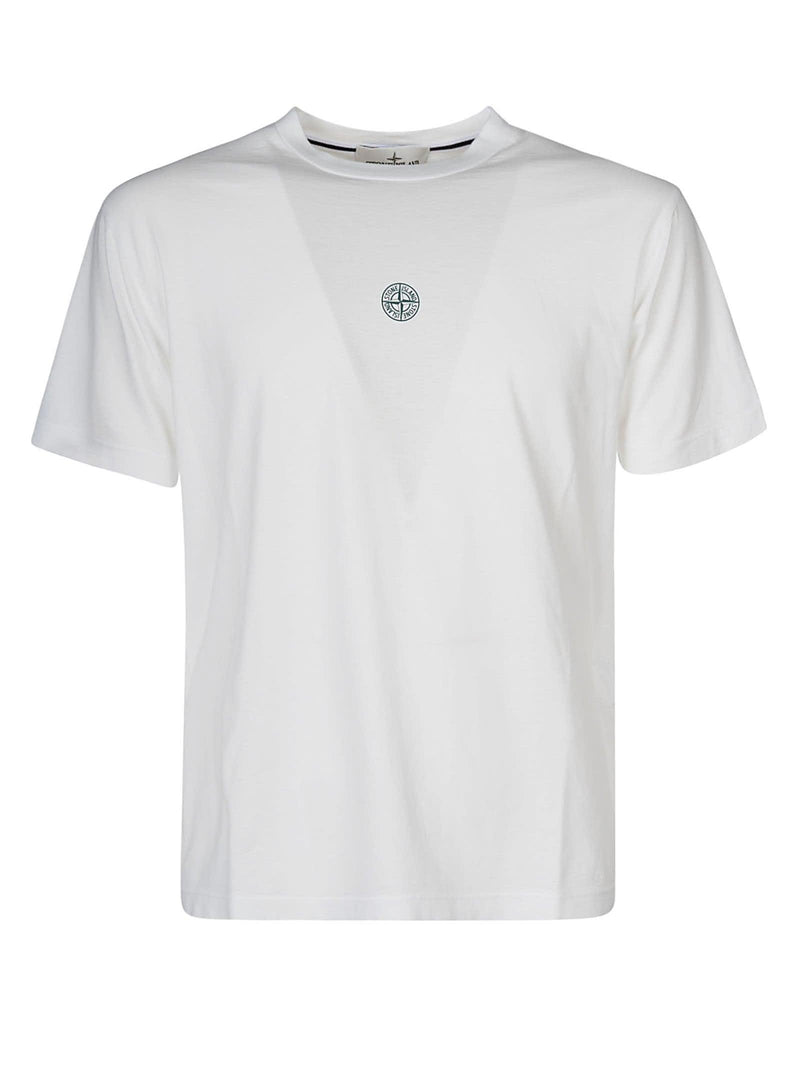 Stone Island Logo Print Regular T-shirt - Men - Piano Luigi