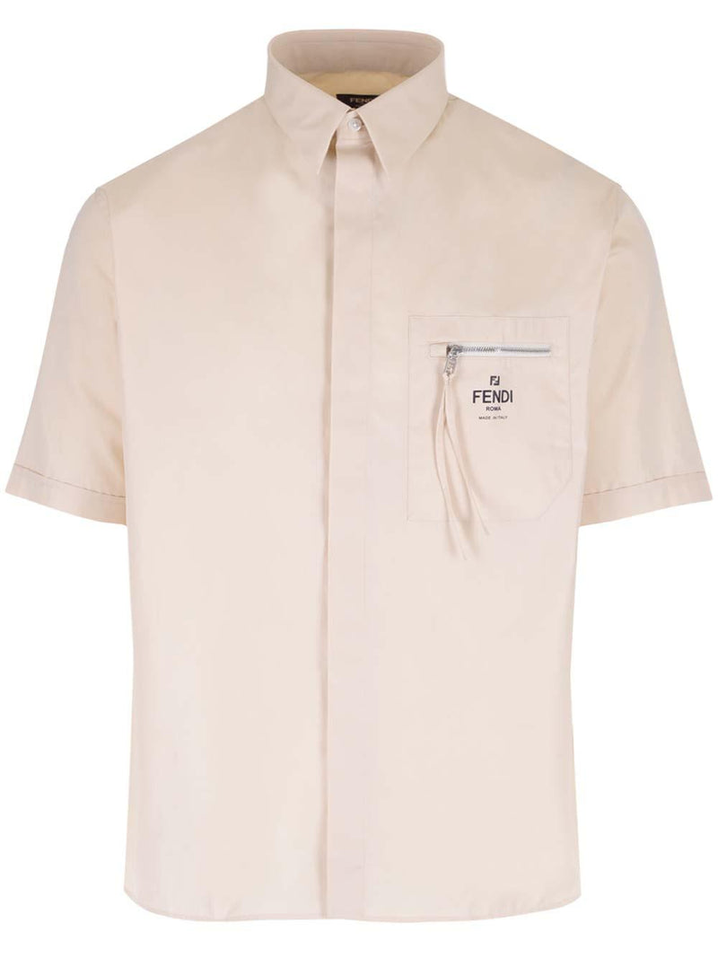 Fendi Beige Shirt With Pocket - Men - Piano Luigi