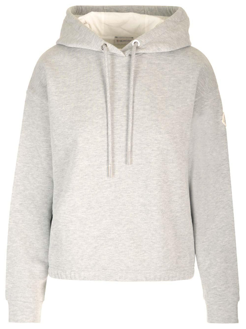 Moncler Hoodie With Crystal Patch - Women - Piano Luigi
