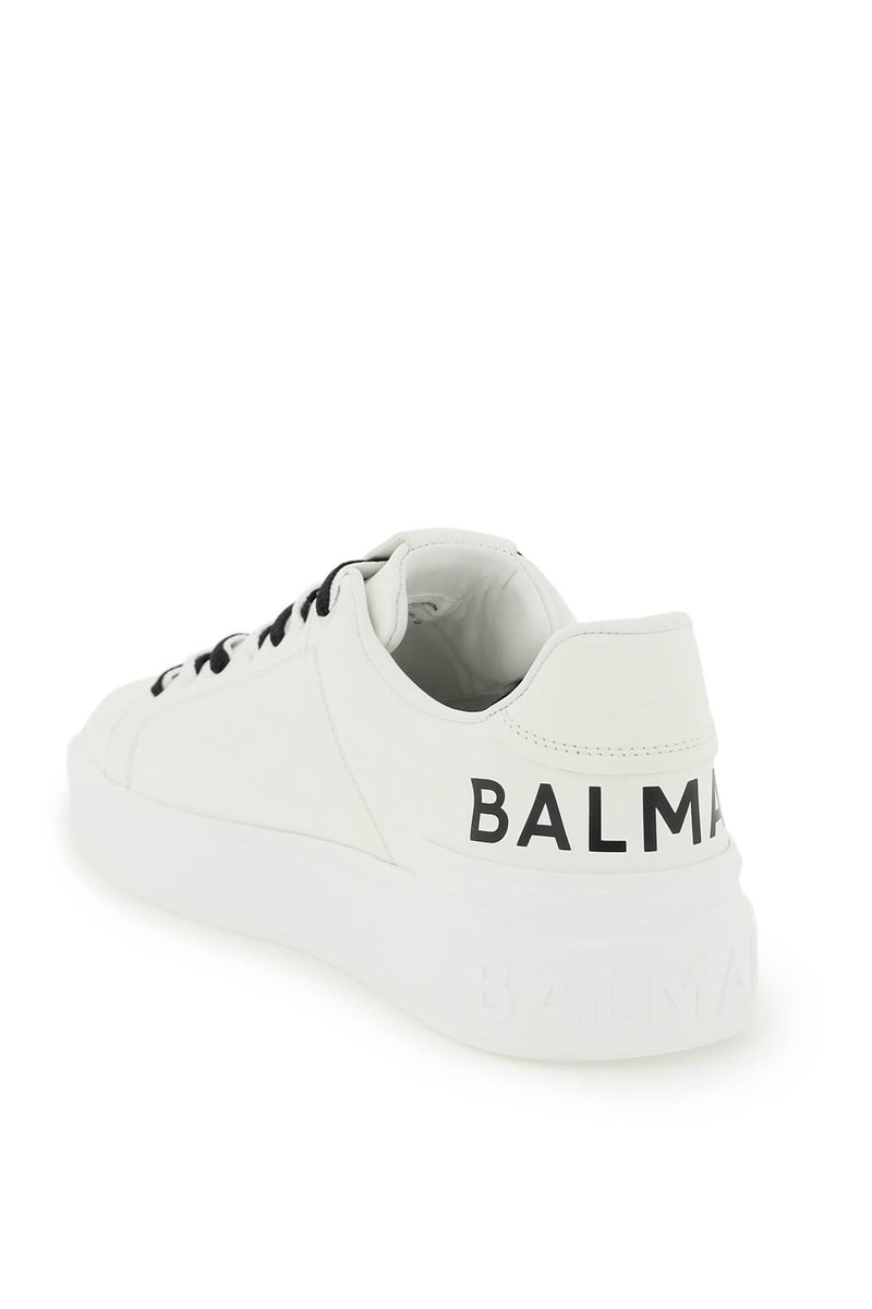 Balmain White B-court Sneakers - Men - Piano Luigi