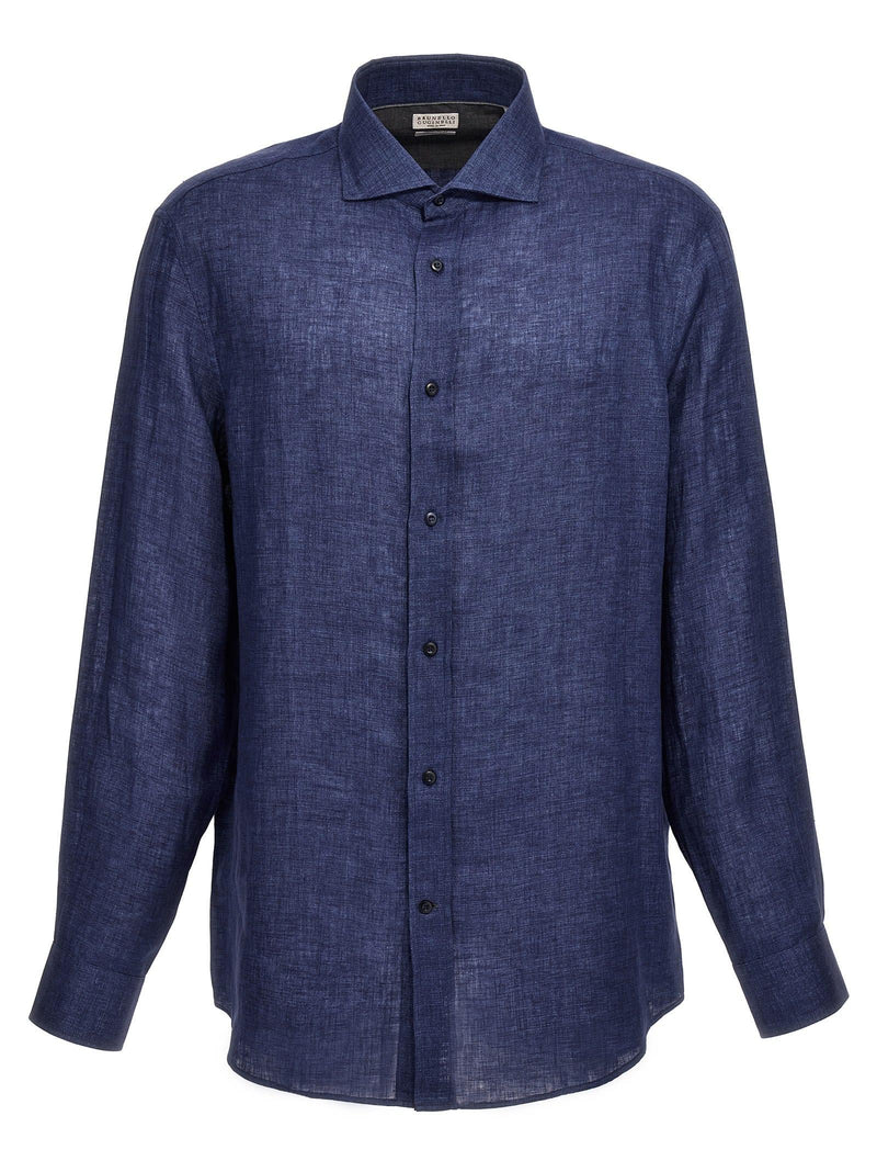 Brunello Cucinelli Linen Shirt - Men - Piano Luigi