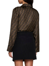 Fendi Ff Jacquard Mini Skirt - Women - Piano Luigi